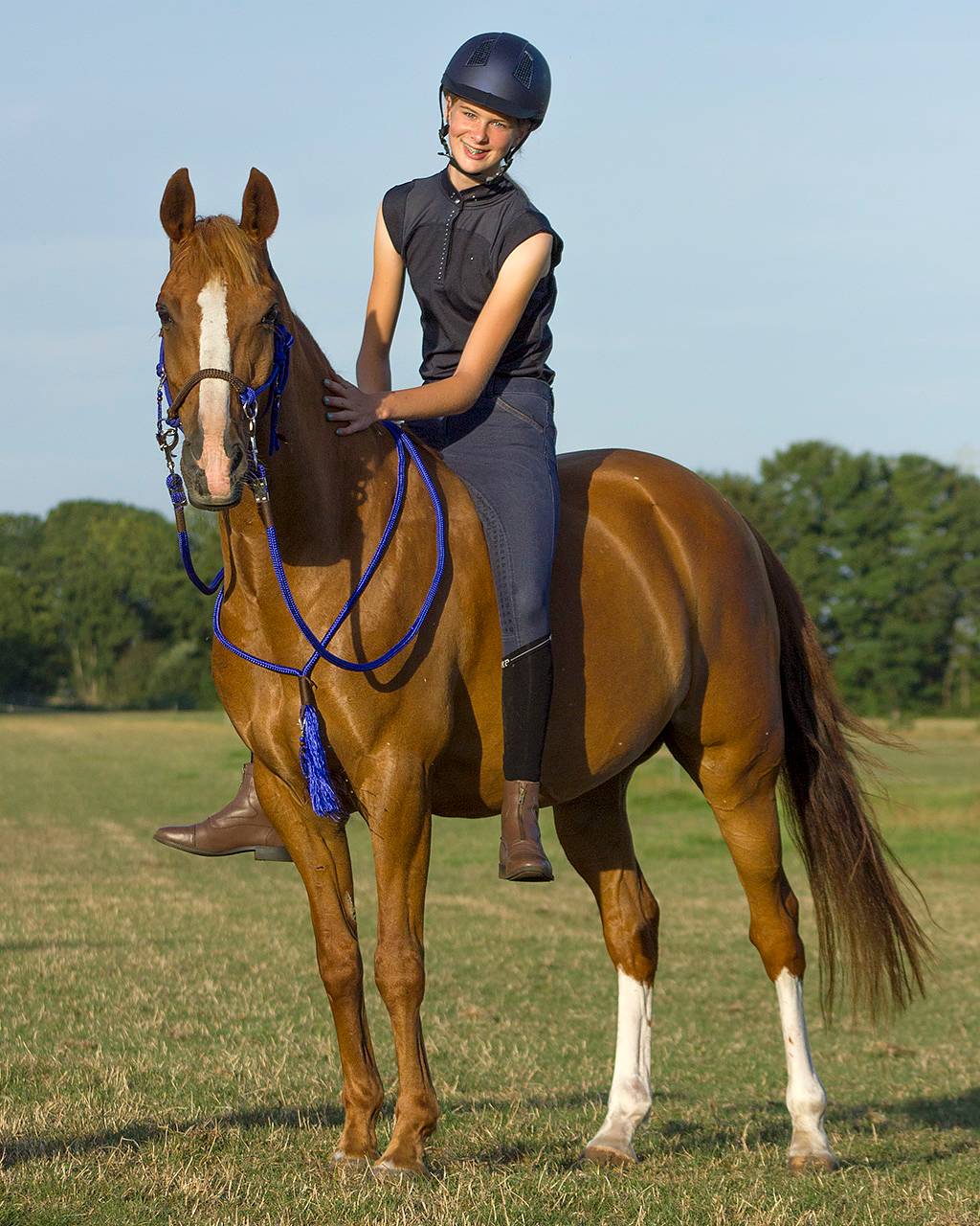 Rope halter combi Liberty QHP, cobolt - 7