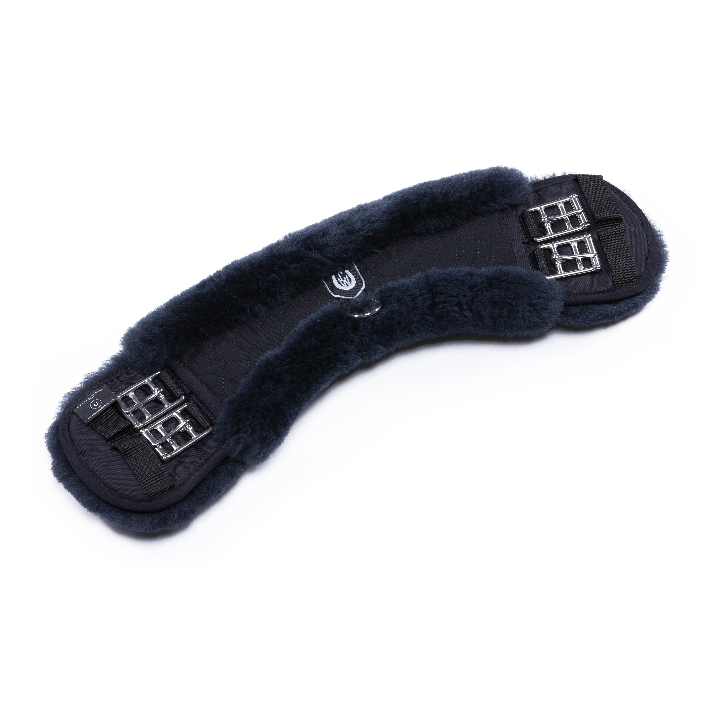 Horsedream® Dressage Girth Anatomical 'Moon' - PONNY/ISLAND, lambskin