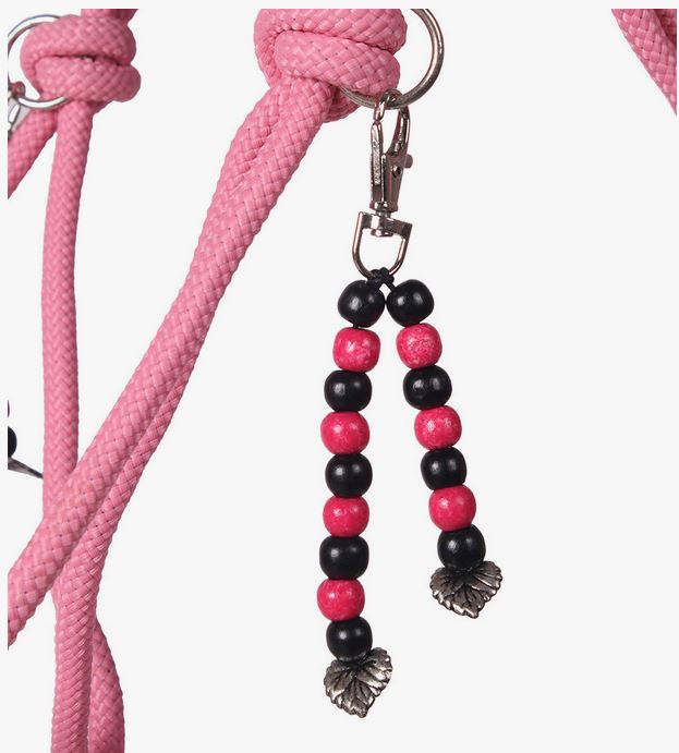 Rope halter combi Liberty QHP, light pink - 11