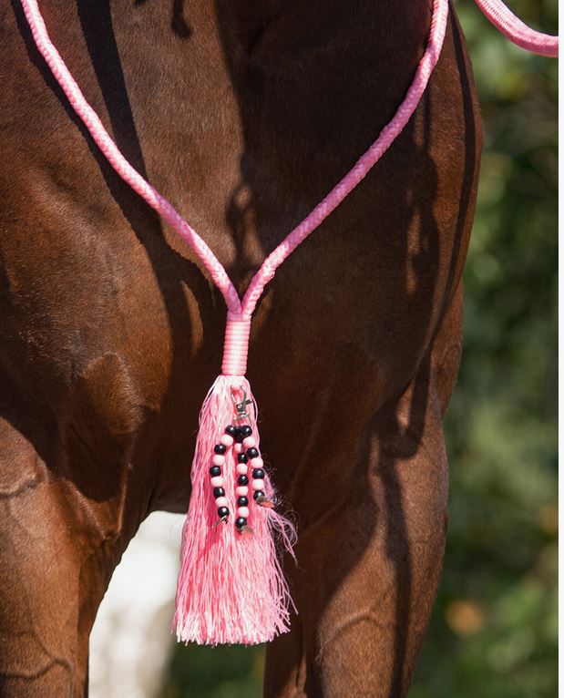 Rope halter combi Liberty QHP, light pink - 8