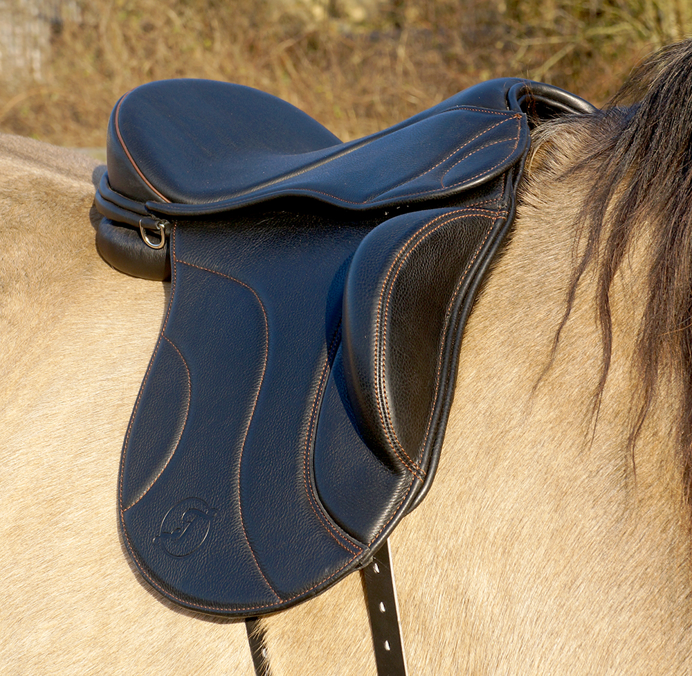Gaiter Dressage V1 (treeless with padded flaps), Brown - 16