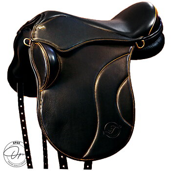 Gaiter Dressage V2 (bomlös med vadderade kåpor) Orange Edition