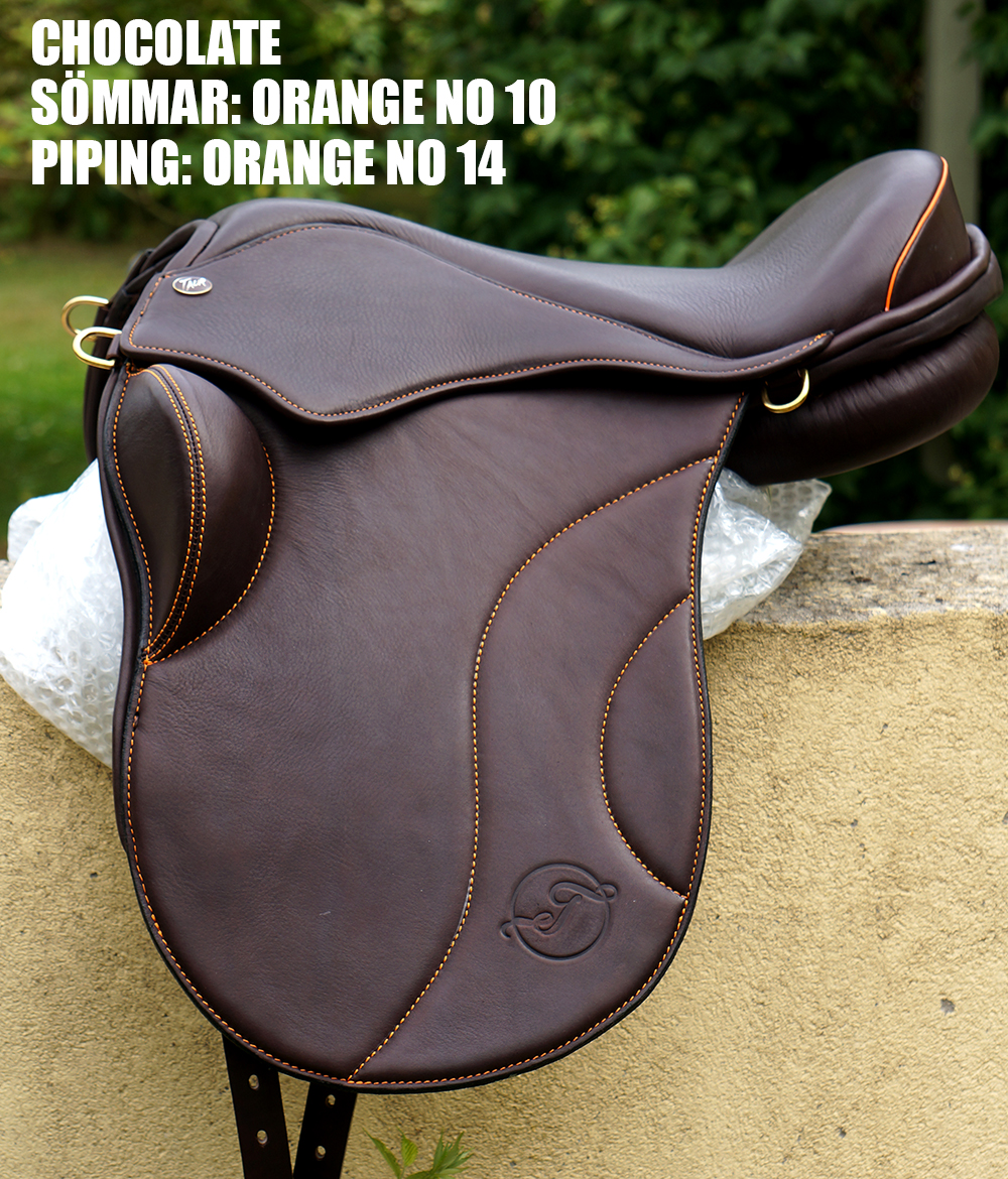 Gaiter Dressage V2 (treeless with padded flaps) Orange Edition - 18