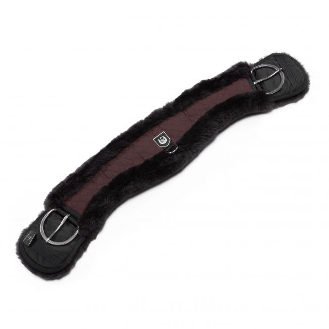 Horsedream® Western Girth Anatomical 'Moon', lambskin