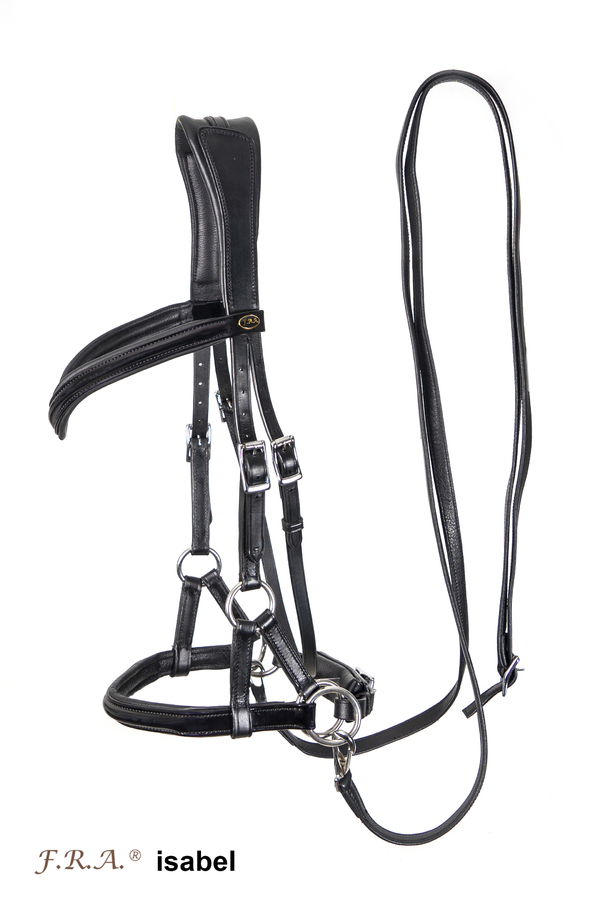 Sidepull med tyglar - (anatomiskt) F.R.A® Isabel, inkl. tyglar - 2