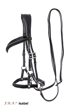 Sidepull med tyglar - (anatomiskt) F.R.A® Isabel, inkl. tyglar