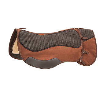 Barefoot® Physio Trailpad Western med fårskinn (för ridning med packväskor)
