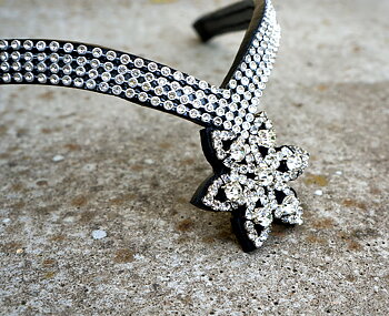 Opux® Pannband 'Tristan', svart/silver