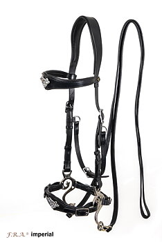 Hackamoreträns (anatomiskt) F.R.A® Imperial, svart