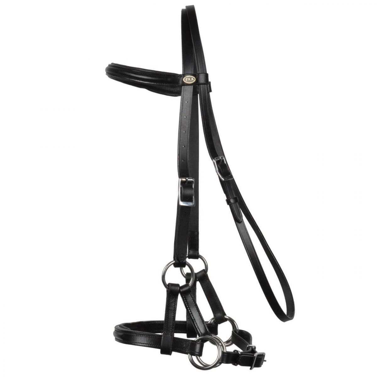 F.R.A® Pardoes Sidepull inkl. tyglar (mini-shettis upp till full), svart - 12