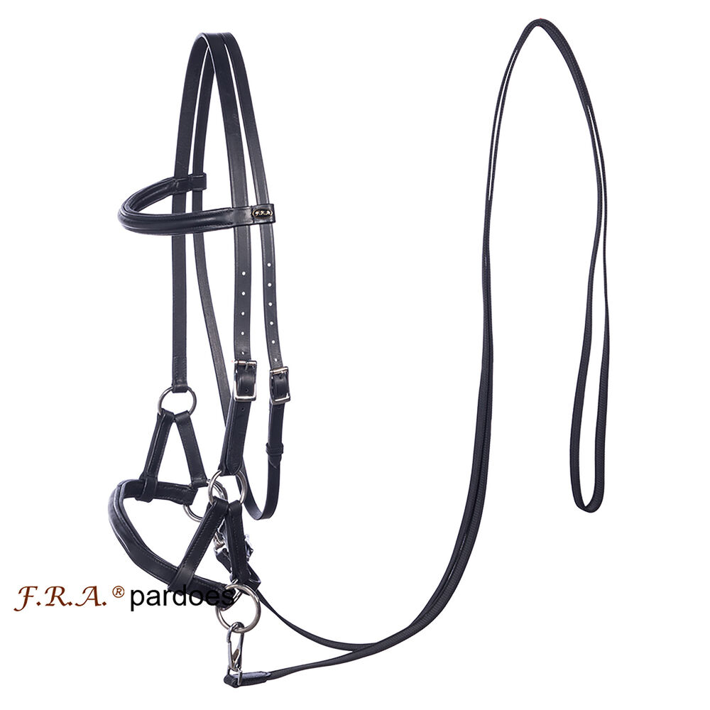 F.R.A® Pardoes Sidepull inkl. tyglar (mini-shettis upp till full), svart