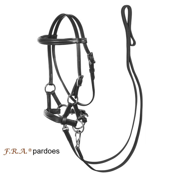 F.R.A® Pardoes Sidepull inkl. tyglar (mini-shettis upp till full), svart - 15
