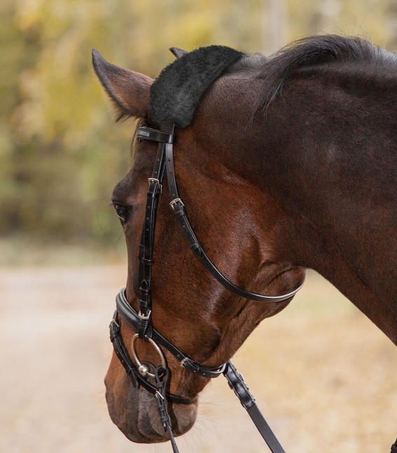 Real Lambskin Noseband - or Headpiece-Cushioning  - 3