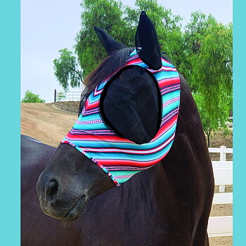 Professional's Choice® Fly Mask / flughuva (med öron) Comfort-Fit™, Santiago