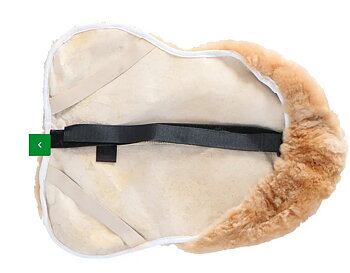 F.R.A.® Seatsaver / rumpvärmare (dressyr, island, allround, hopp), fårskinn, cappuccino