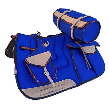 Pioneer® Trekker Saddle Pad  (Engelska/Western) - komplett med väskor