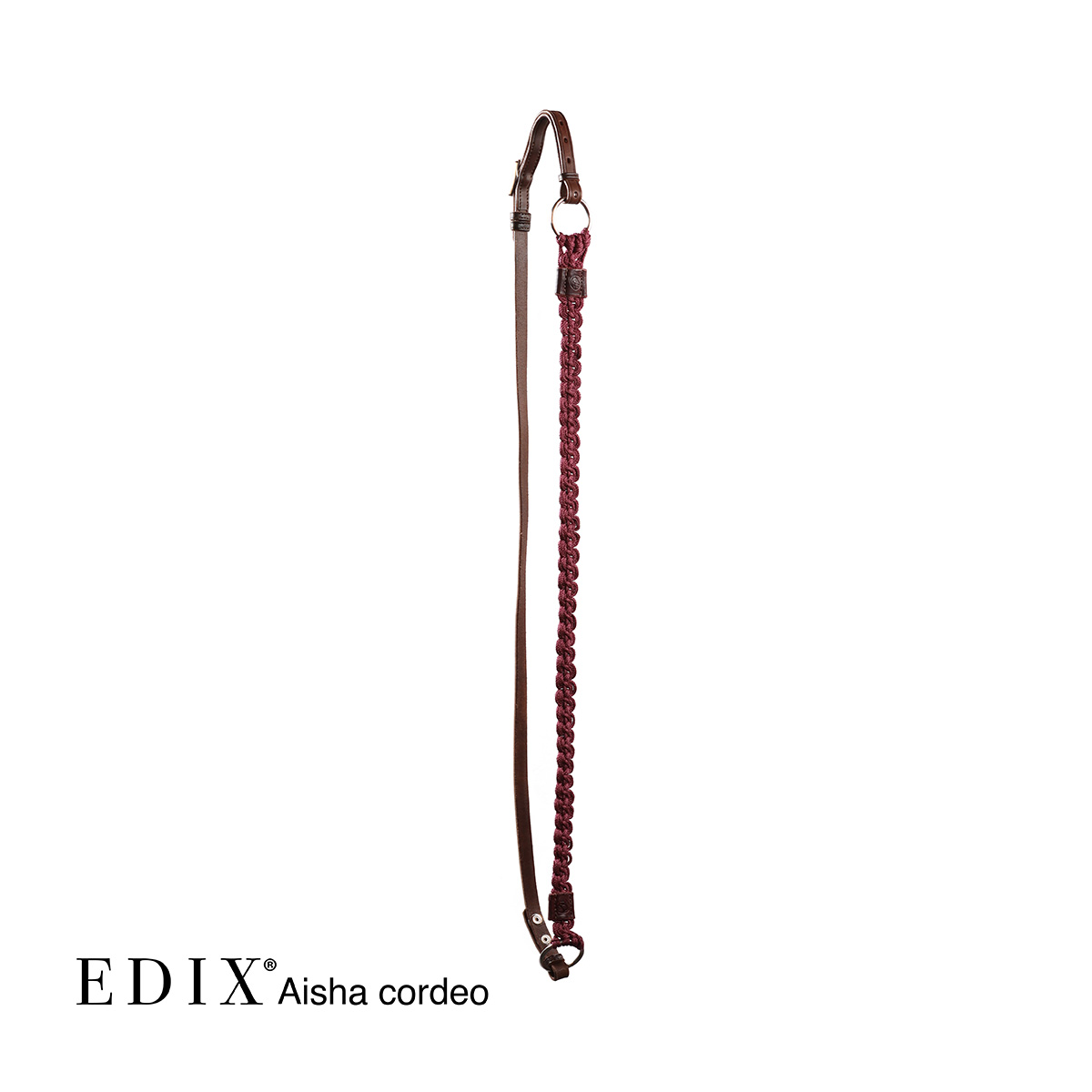 Halsring / cordeo Edix© Aisha, burgundy - 2