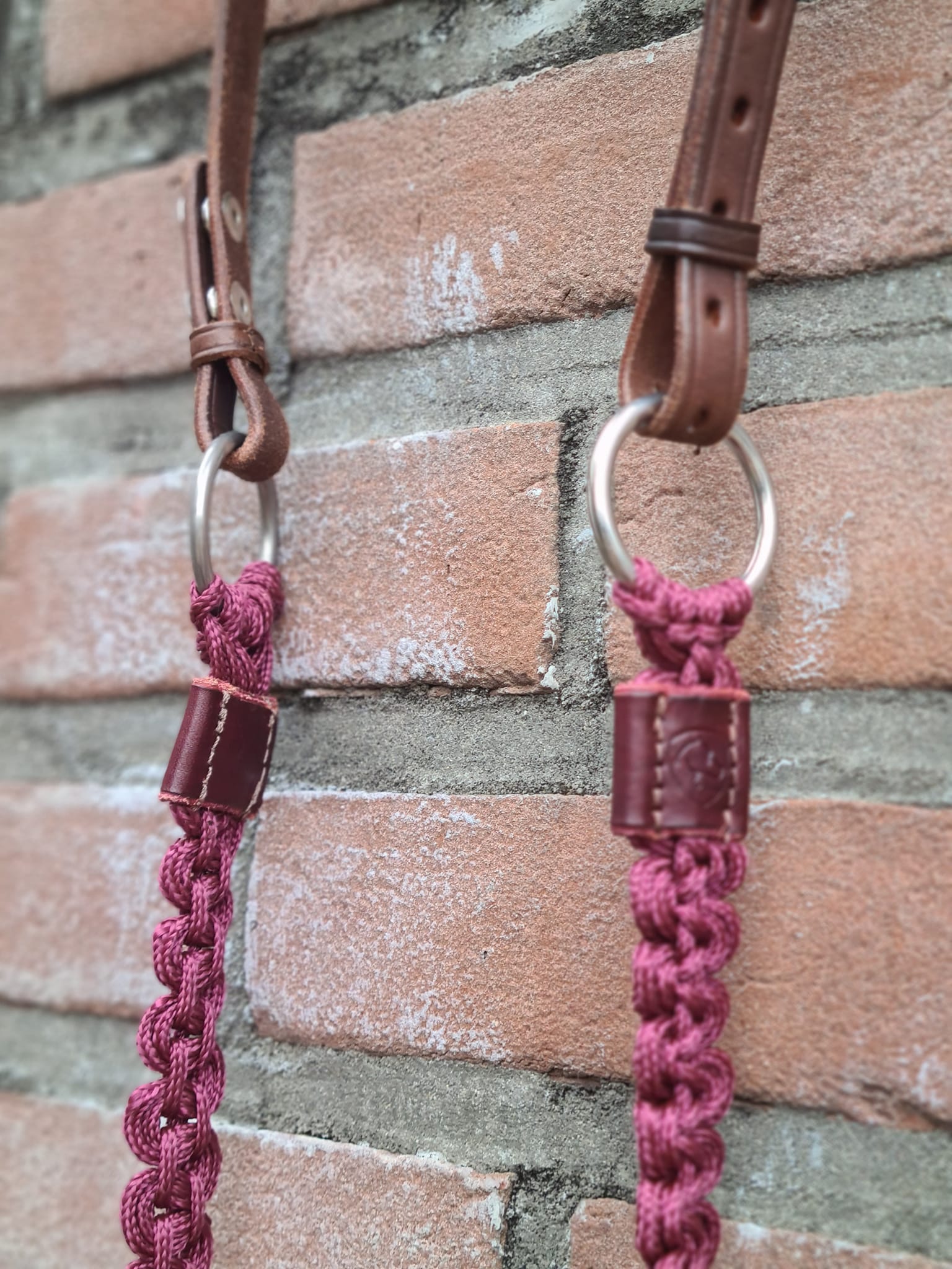 Halsring / cordeo Edix© Aisha, burgundy - 5