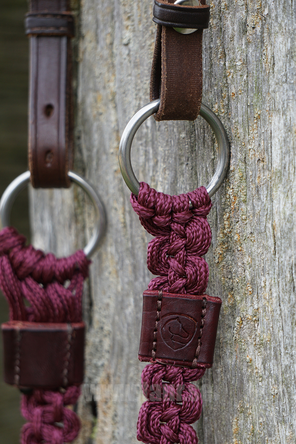 Halsring / cordeo Edix© Aisha, burgundy - 6