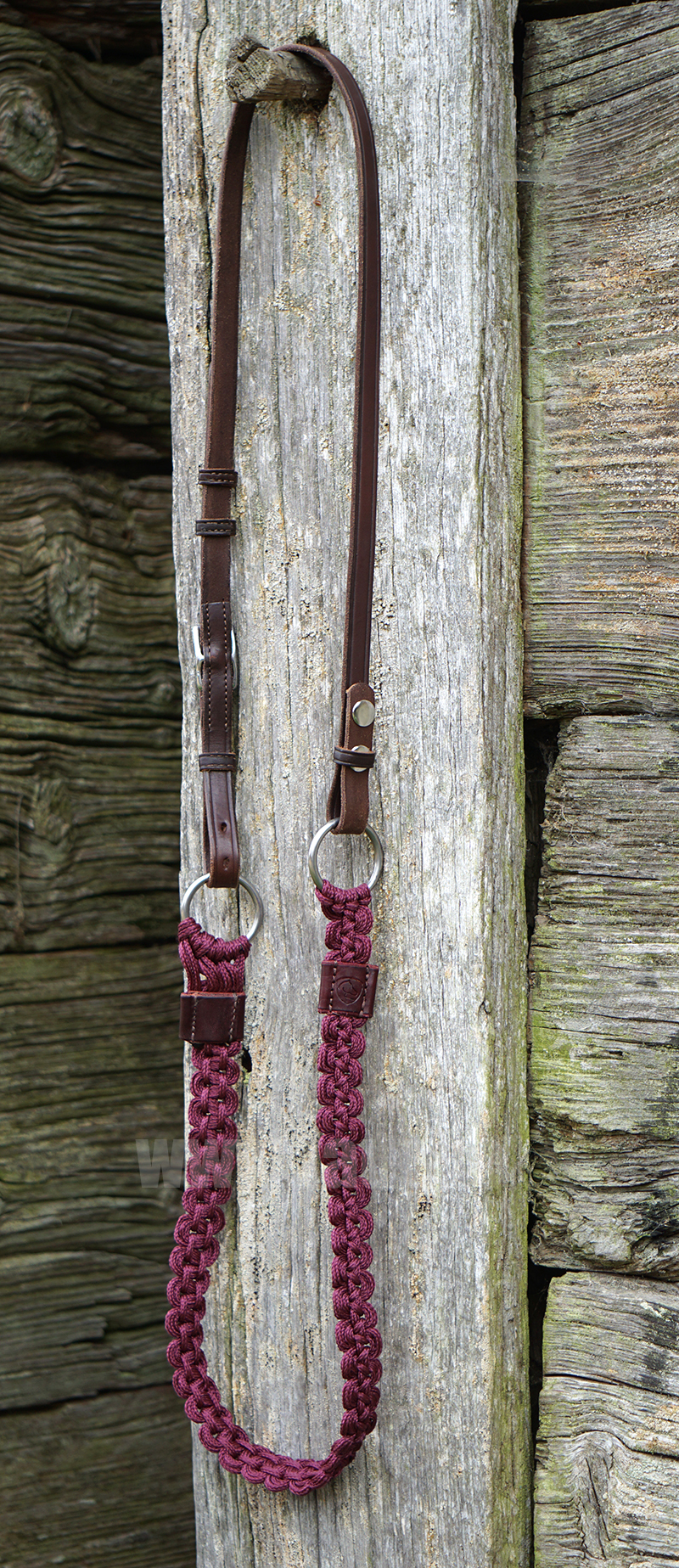 Halsring / cordeo Edix© Aisha, burgundy - 7