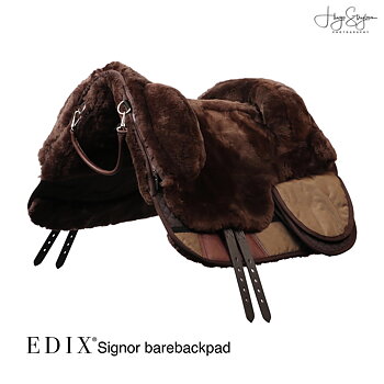 EDIX® Signor Merino sheepskin Barebackpad, brown