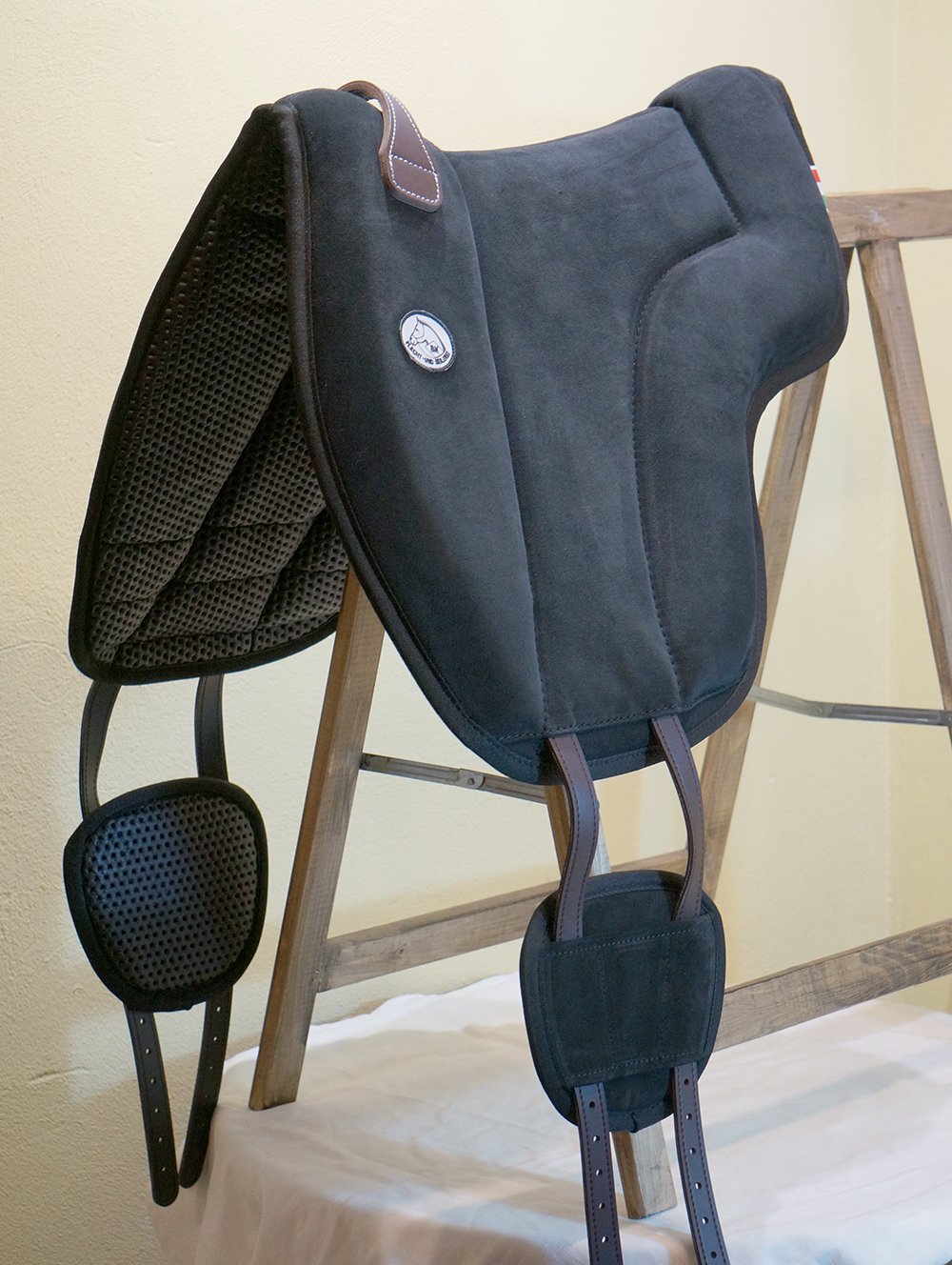 Brockamp ride pad / barebackpad in suede 'Special', dark navy - 5