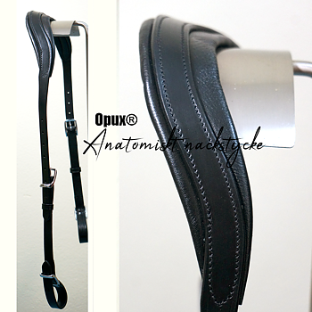 Opux® Nackstycke Anatomisk, svart 