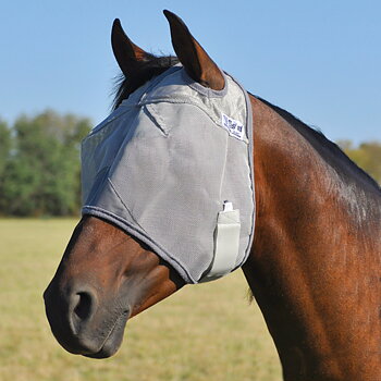 Cashel© Crusaders™ Fly Mask / flughuva, grå (shettis upp till kallblod)