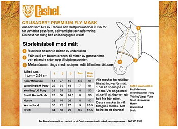 Cashel© Crusaders™ Fly Mask / flughuva med öron, rosa