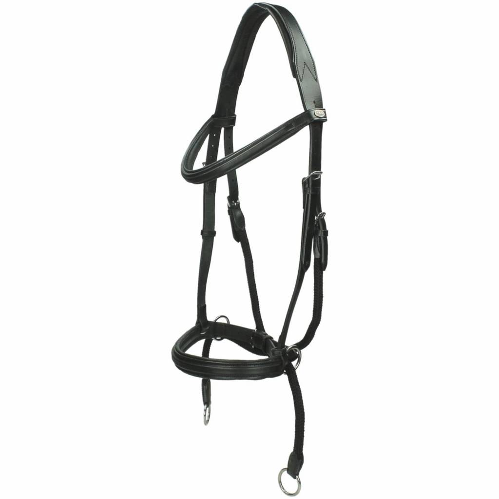 F.R.A® Dietsji Crossunder/Sidepull inkl. tyglar, svart - 2