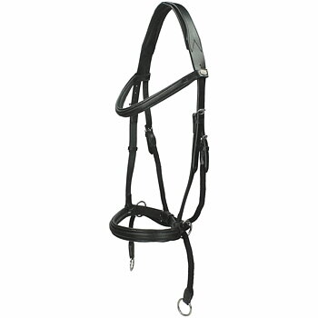 F.R.A® Dietsji Crossunder/Sidepull inkl. tyglar, svart