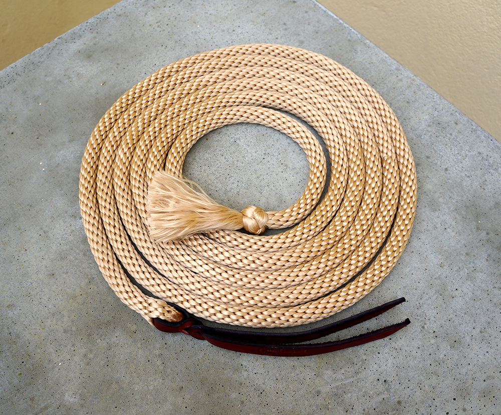 Double Diamond  horsemanship rope #8215, 4.5 m, beige - 3