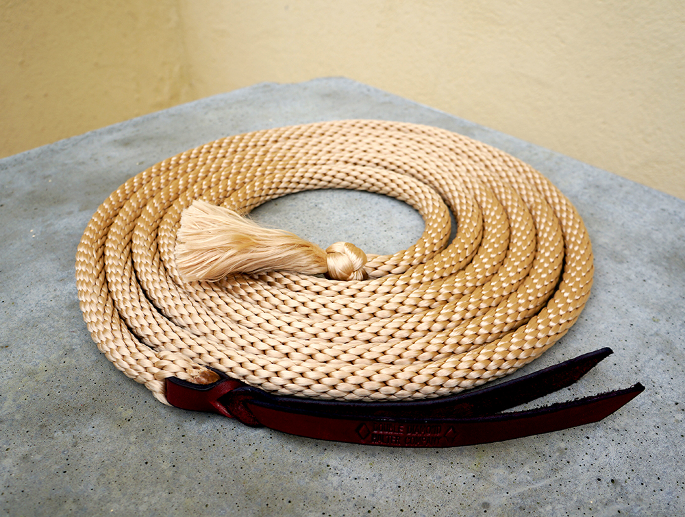 Double Diamond  horsemanship rope #8215, 4.5 m, beige - 5