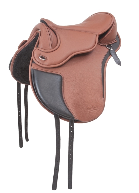Barefoot 'Nottingham' Saddle, black/tan - 3