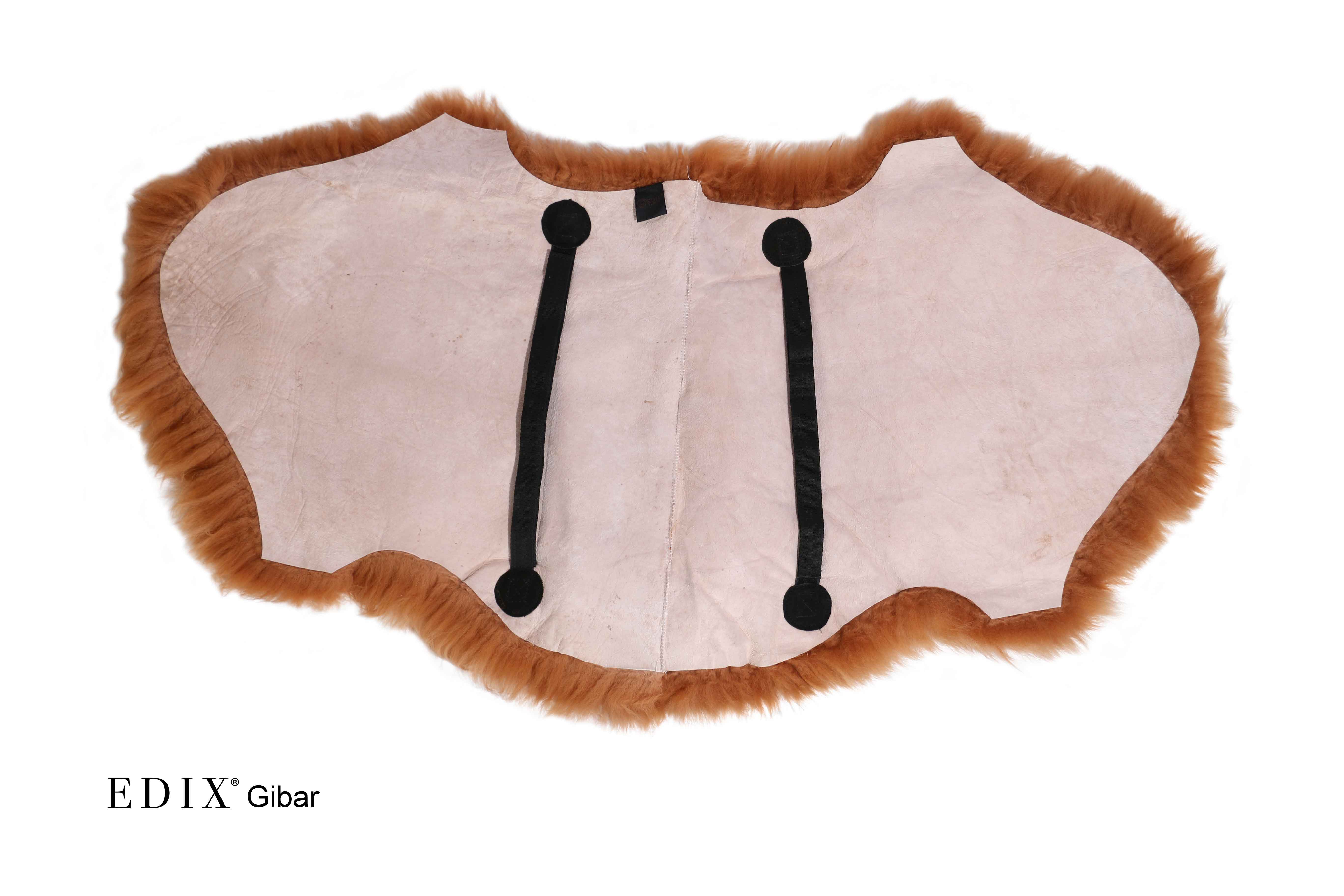 EDIX® Gibar Seatsaver / saddle seat (treeless saddles), genuine Merino wool, cappuccino - 8
