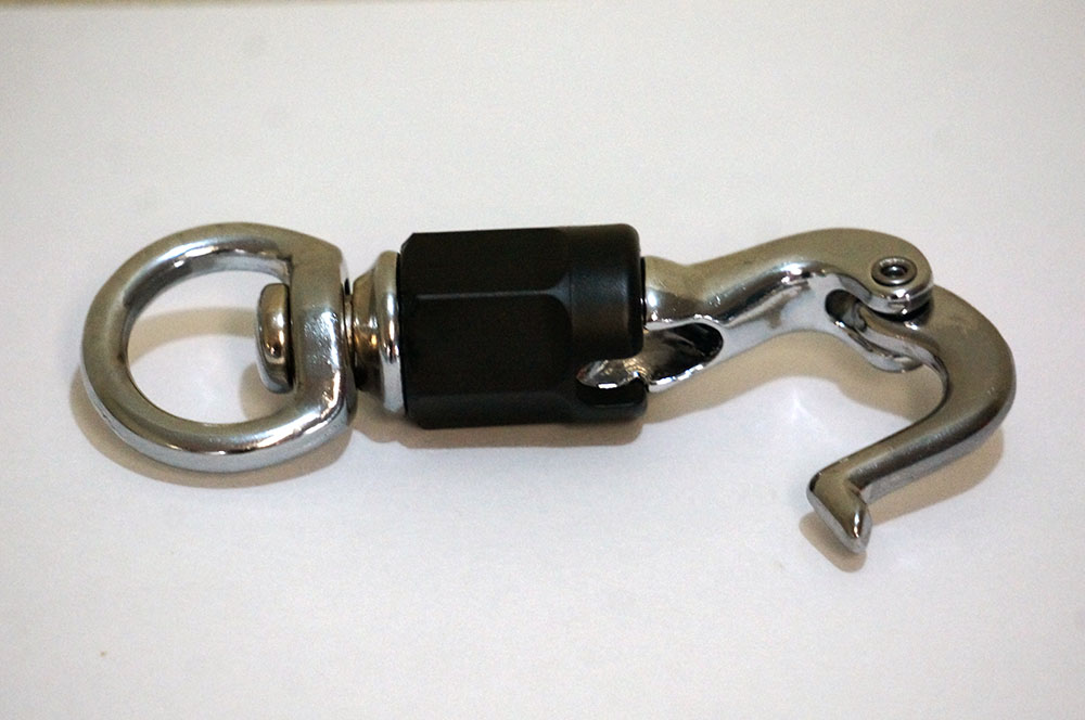 Rotating safety hook 360°, chrome - 2