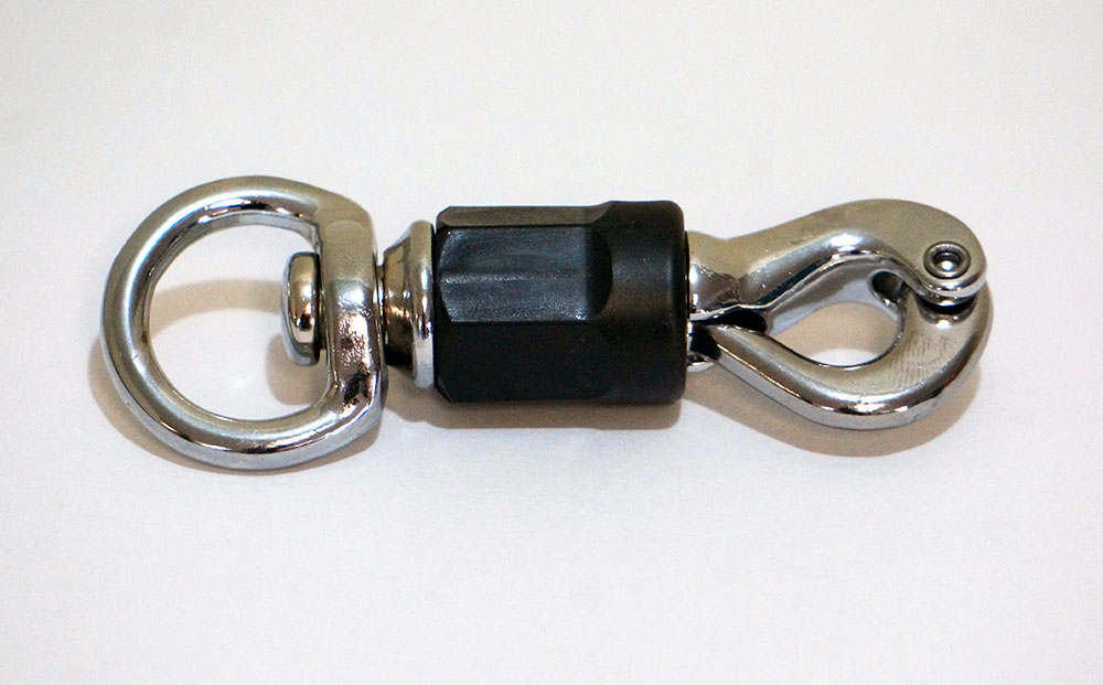 Rotating safety hook 360°, chrome