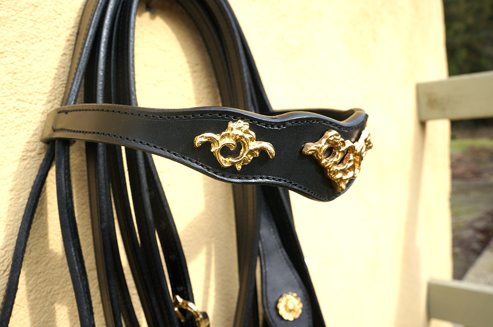 Marjoman Portuguese Cortezia Bridle incl. reins - 5