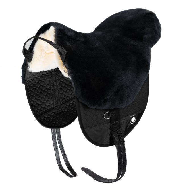 Horsedream® Bareback saddle / lambskin saddle Basic Plus Graphite M/L