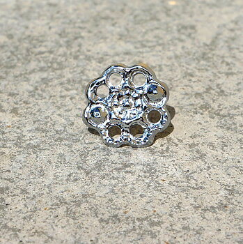 Cortezia Tränsdekoration / concho 'Flores', silver