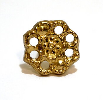 Cortezia Tränsdekoration / concho 'Flores', guld