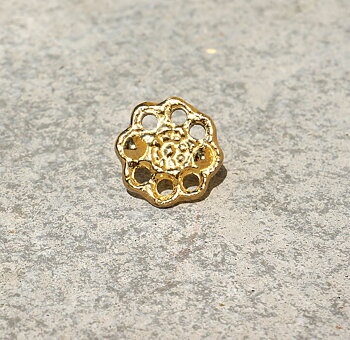 Cortezia Tränsdekoration / concho 'Flores', guld