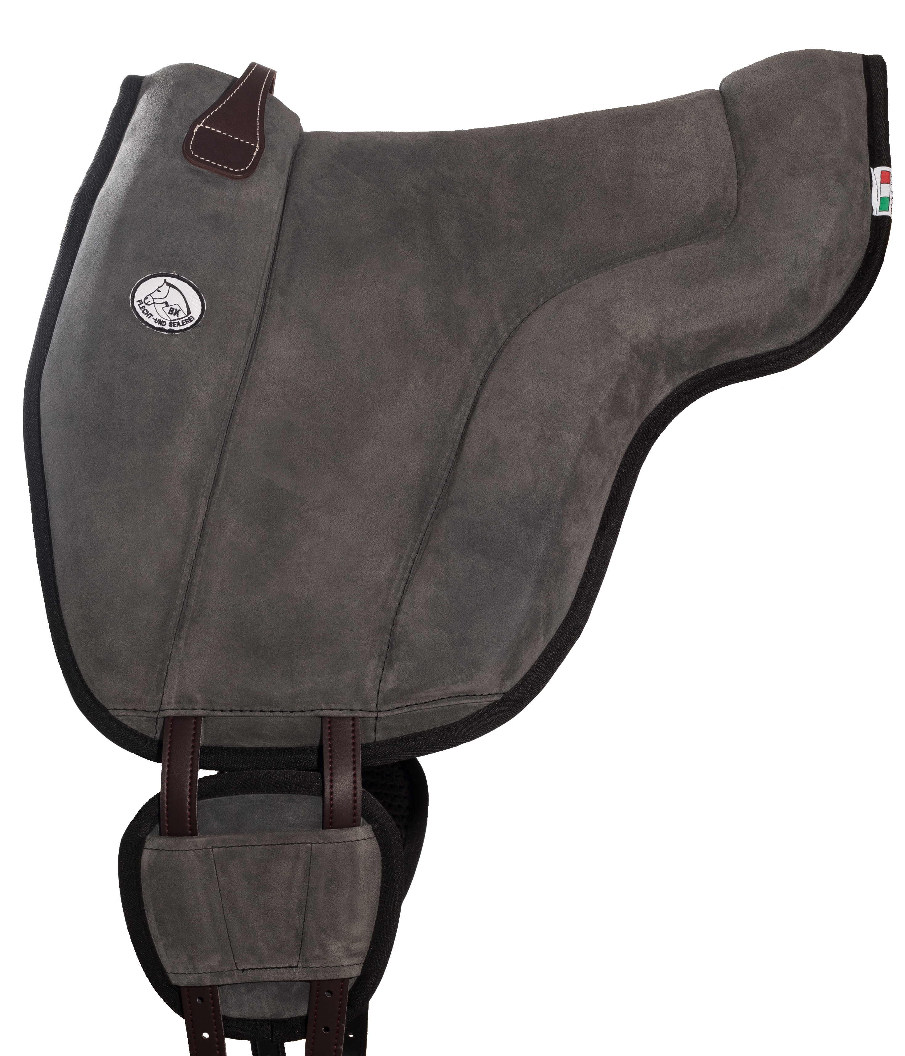Brockamp ride pad / barebackpad in suede 'Special', dark grey - 3