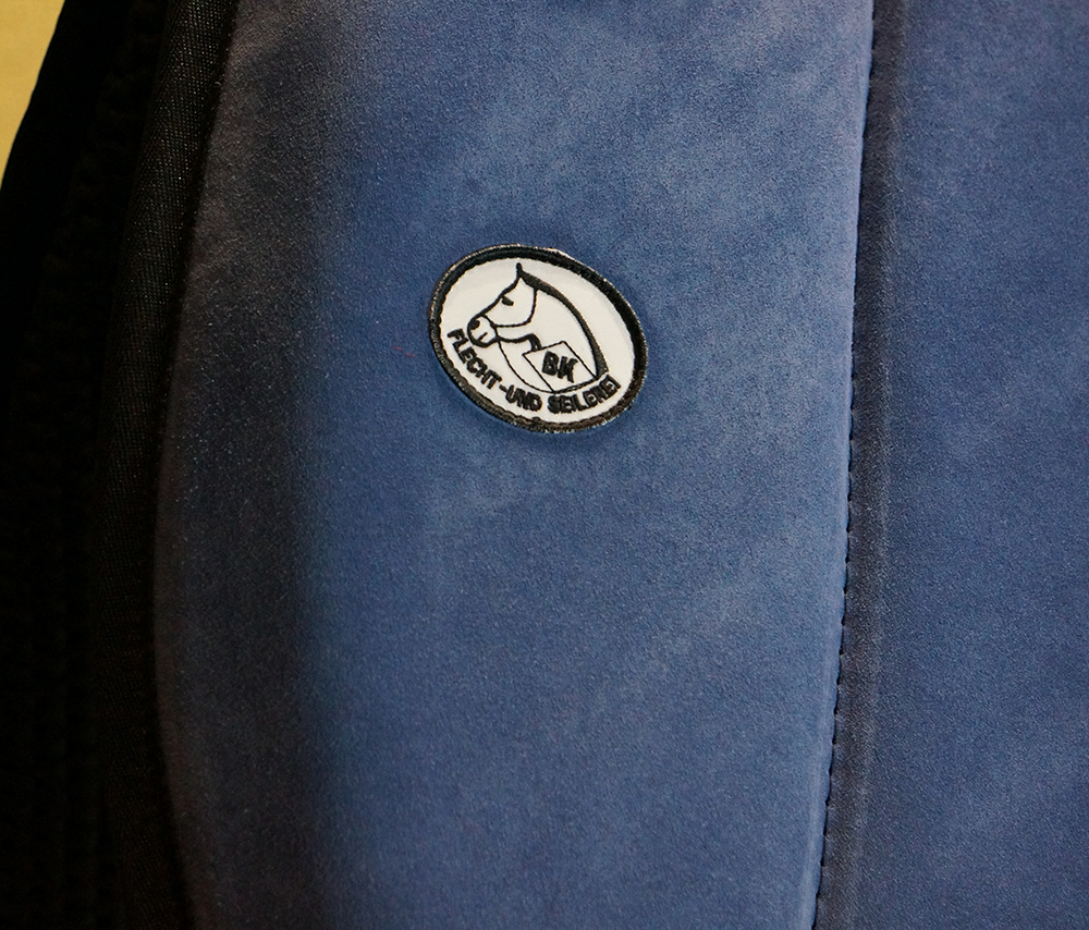 Brockamp ride pad / barebackpad in suede 'Special', denim - 4