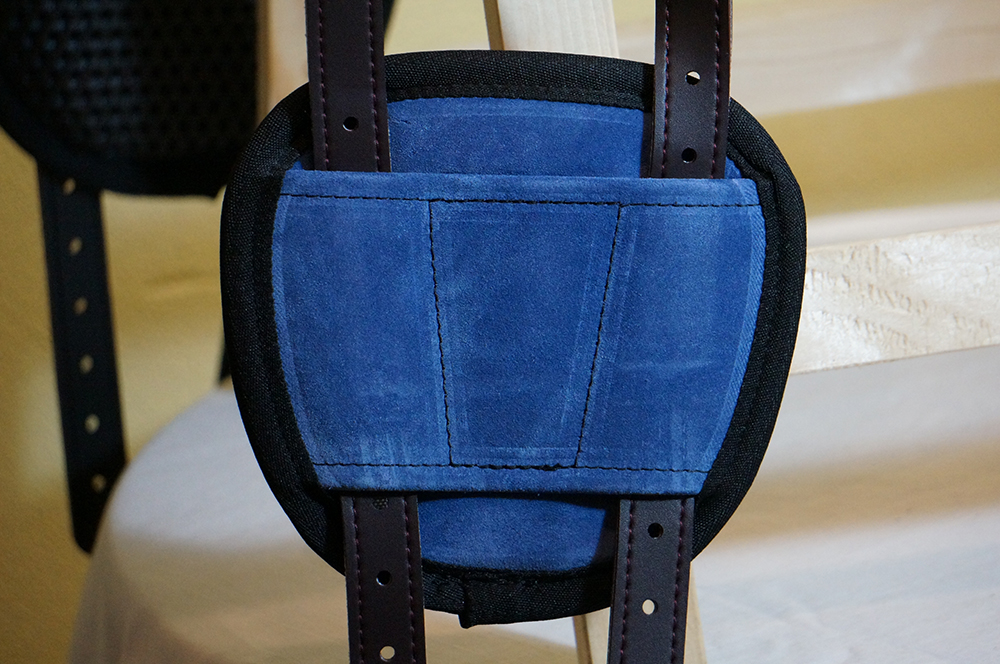 Brockamp ride pad / barebackpad in suede 'Special', denim - 5