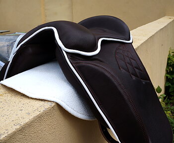 Gaiter II DeLuxe (bomlös med vadderade kåpor) Chocolate/White