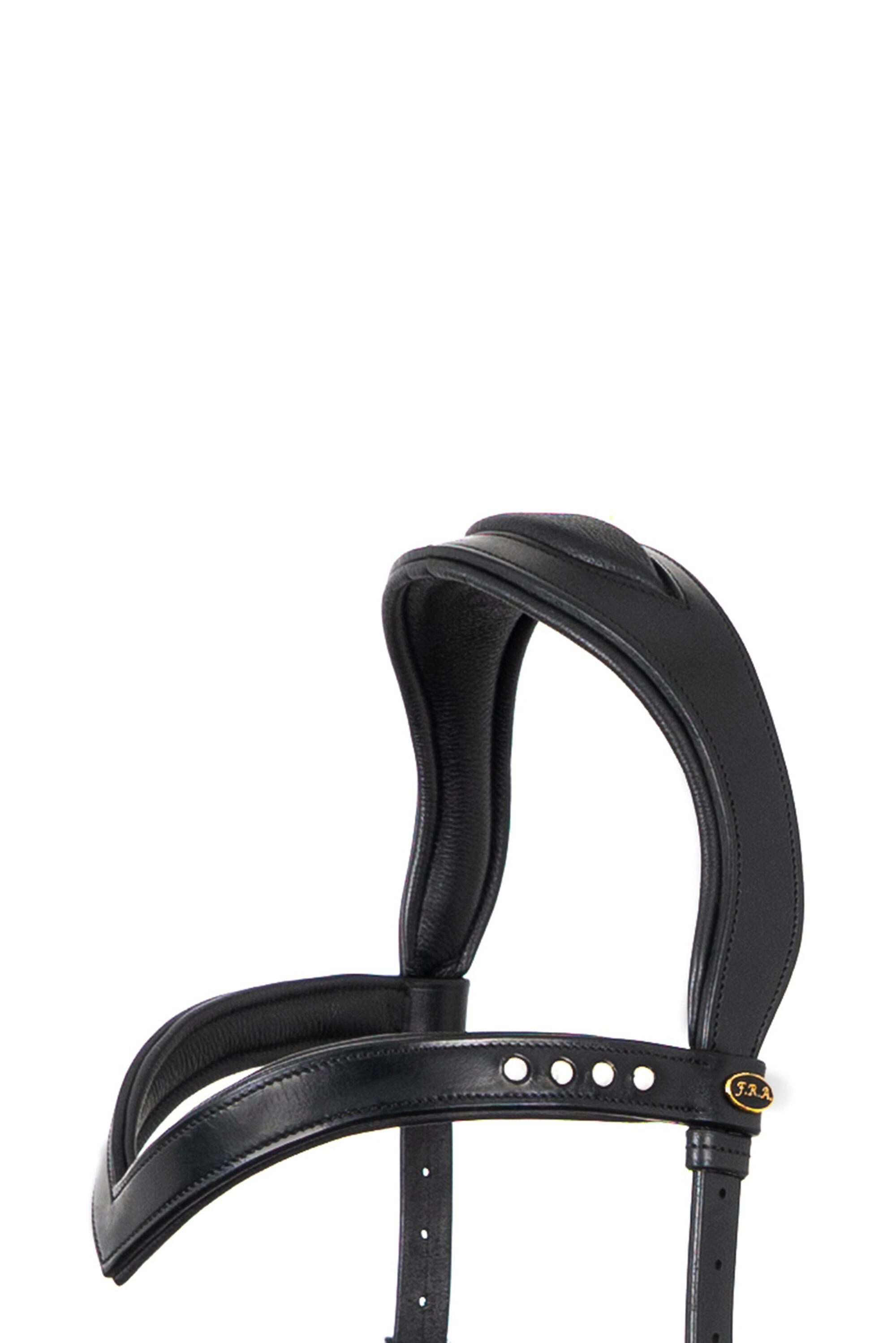 Hackamore bridle, anatomical F.R.A® 'Glory' (incl reins), black - 5