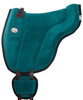 Brockamp ride pad / barebackpad in suede 'Special',  petrol