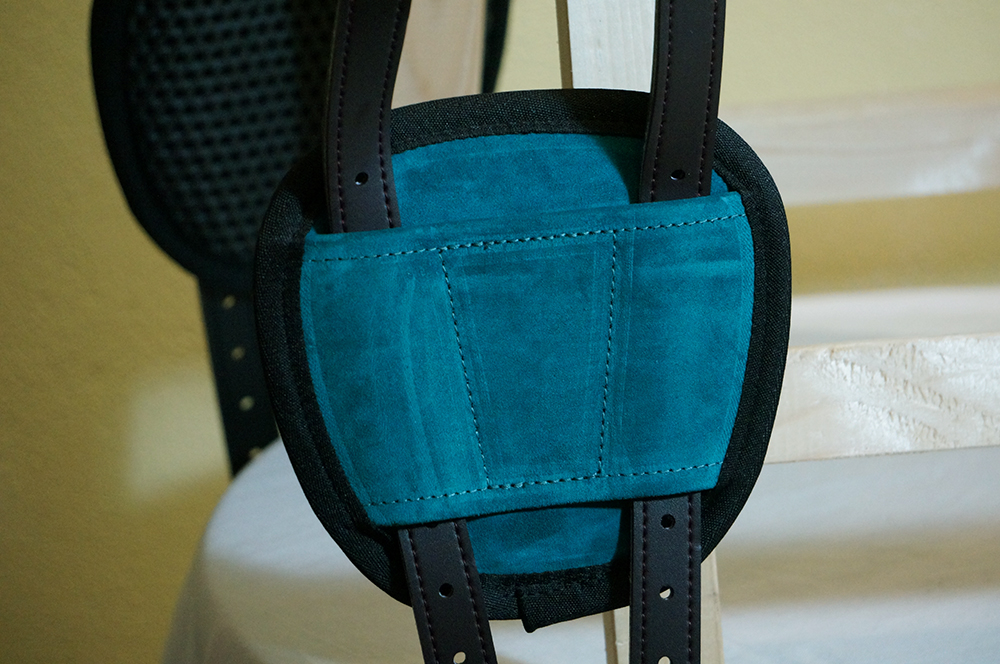Brockamp ride pad / barebackpad in suede 'Special',  petrol - 7