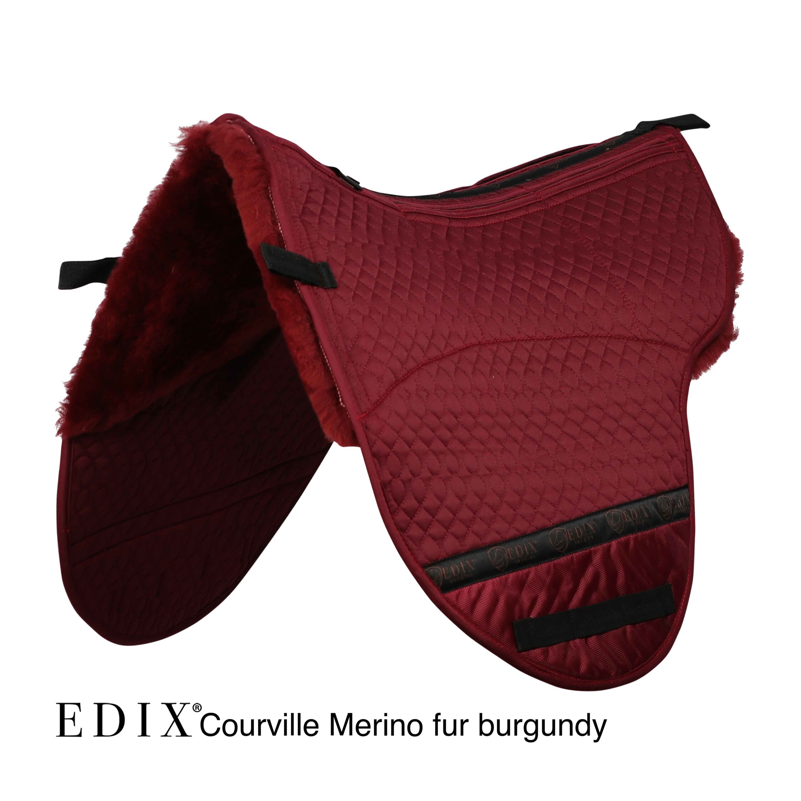 EDIX® saddle pad Premium Courville, genuine Merino wool (incl. 8 inserts), several color choices - 18